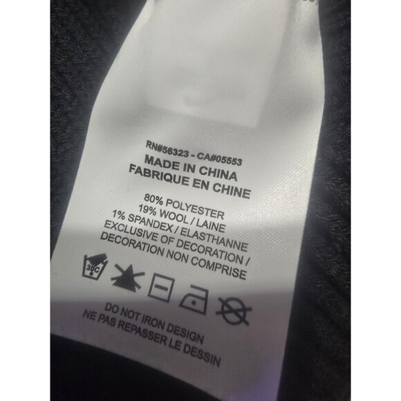 Nike Mens Sz Small Cable Knit Big Swoosh Sweater Black DQ5176 010 $175 - Picture 8 of 9